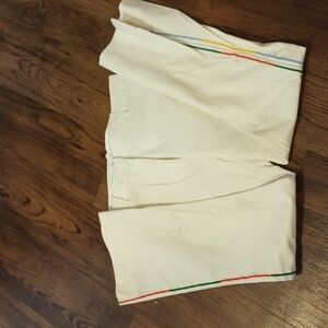 Derek Lam IO Crosby Cream Colorful Stripe Trousers DDD
